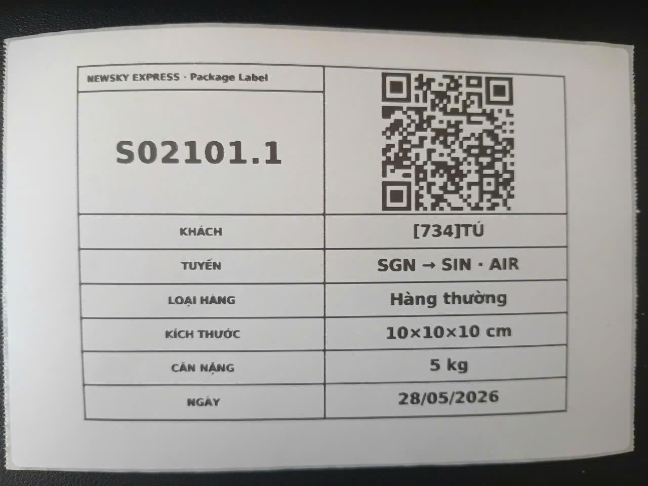 Nhãn kiện in ra S02101.1
